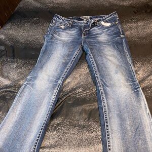 Miss Me Women's Flare Jeans in Classic Blue